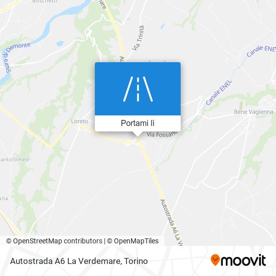 Mappa Autostrada A6 La Verdemare