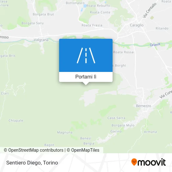 Mappa Sentiero Diego