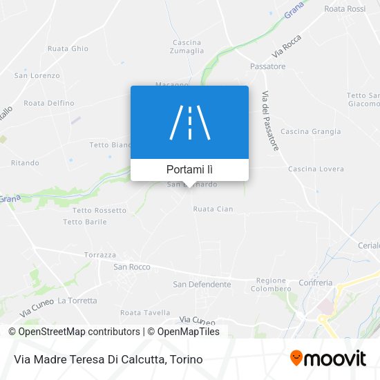Mappa Via Madre Teresa Di Calcutta