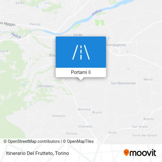 Mappa Itinerario Del Frutteto
