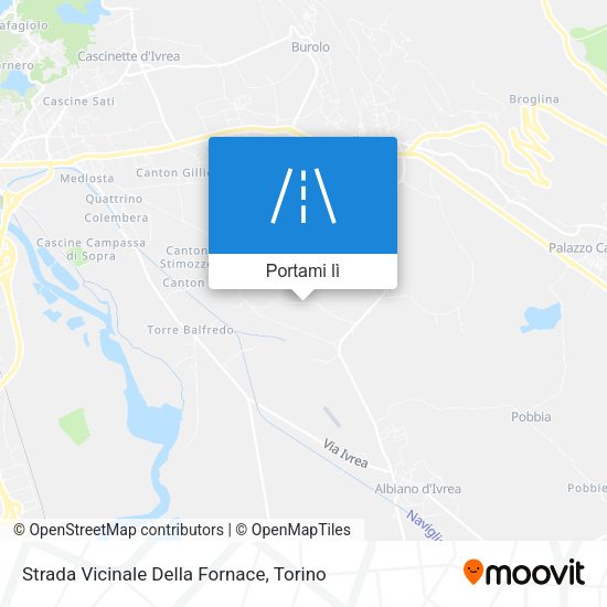 Mappa Strada Vicinale Della Fornace