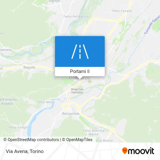Mappa Via Avena
