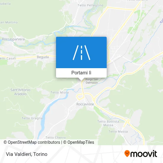 Mappa Via Valdieri