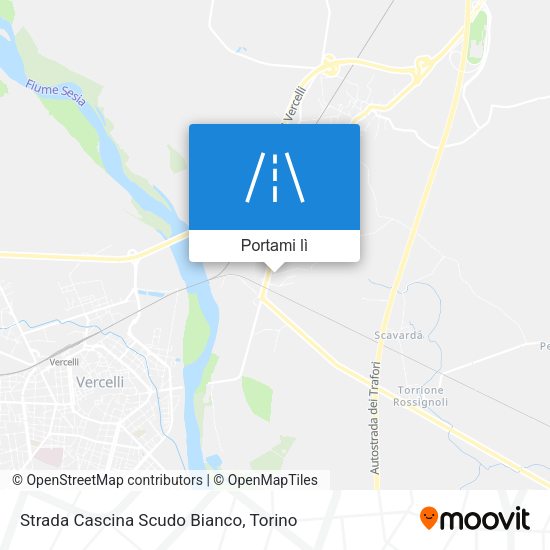 Mappa Strada Cascina Scudo Bianco