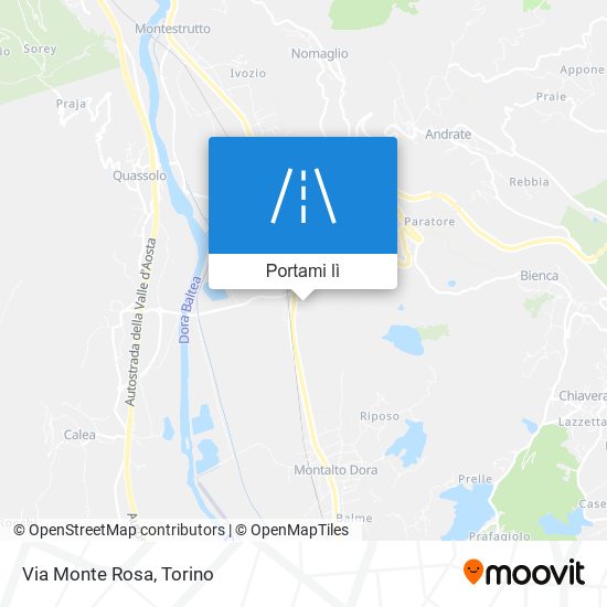 Mappa Via Monte Rosa