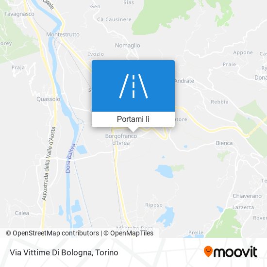 Mappa Via Vittime Di Bologna