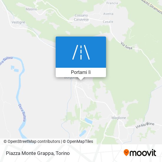 Mappa Piazza Monte Grappa