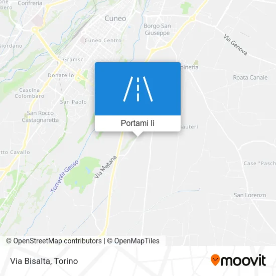 Mappa Via Bisalta