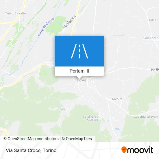 Mappa Via Santa Croce