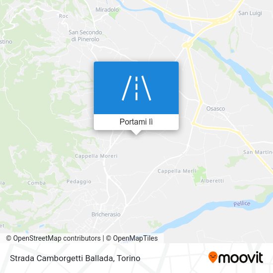 Mappa Strada Camborgetti Ballada