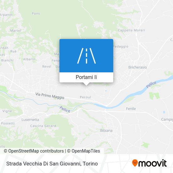 Mappa Strada Vecchia Di San Giovanni