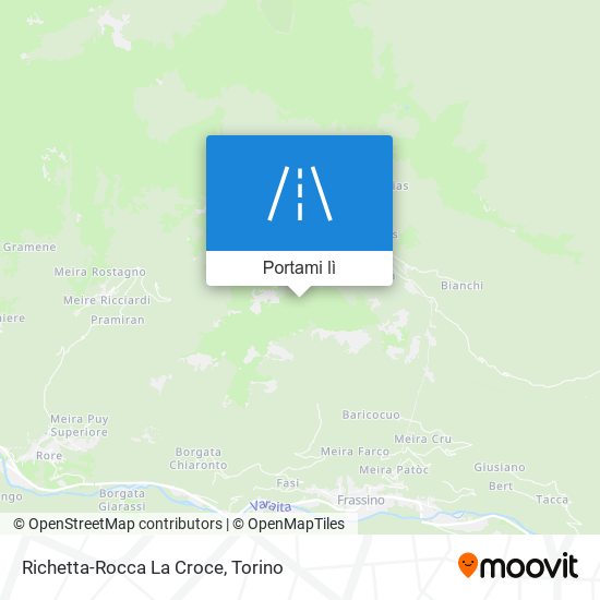Mappa Richetta-Rocca La Croce