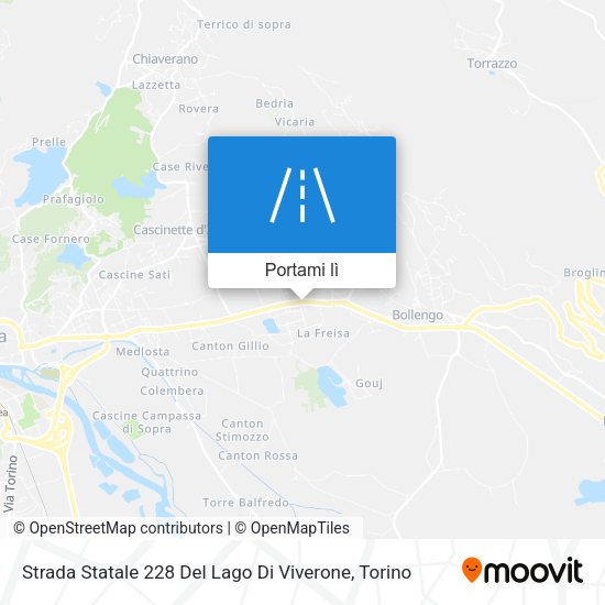 Mappa Strada Statale 228 Del Lago Di Viverone