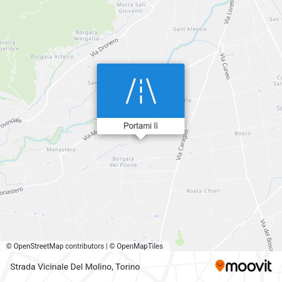 Mappa Strada Vicinale Del Molino