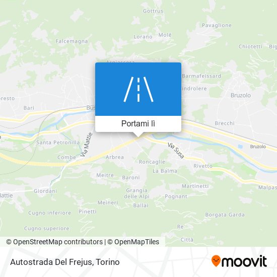 Mappa Autostrada Del Frejus