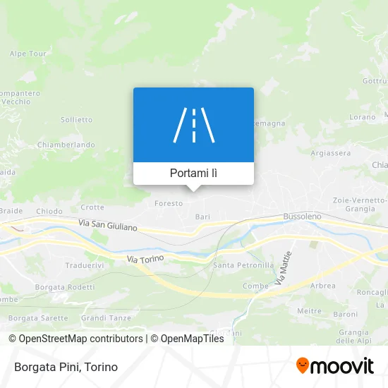 Mappa Borgata Pini