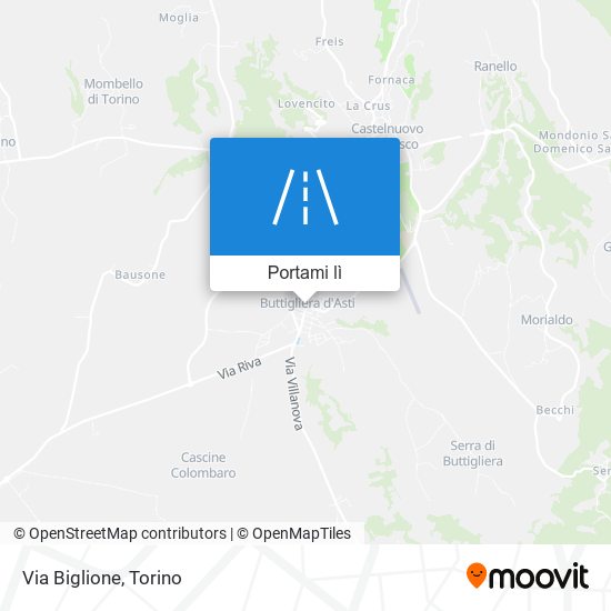 Mappa Via Biglione
