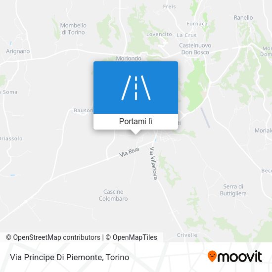 Mappa Via Principe Di Piemonte