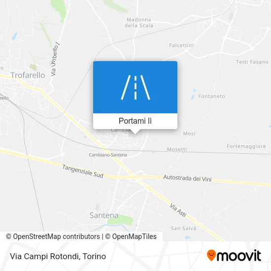 Mappa Via Campi Rotondi