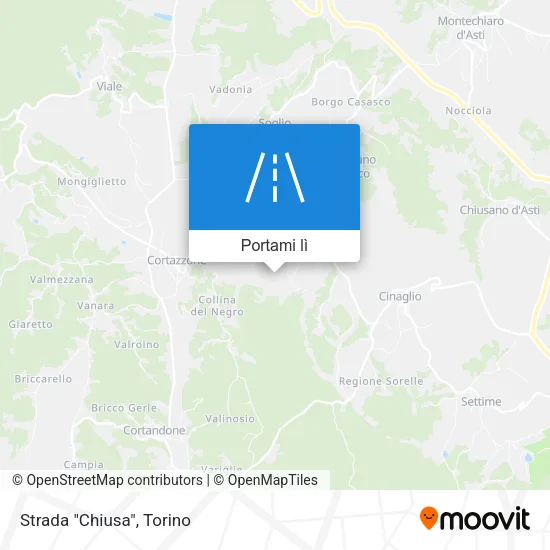 Mappa Strada "Chiusa"