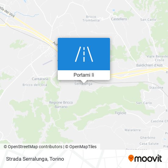 Mappa Strada Serralunga