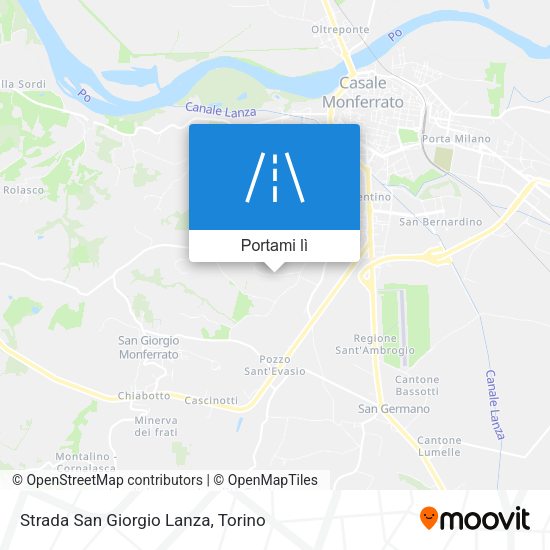 Mappa Strada San Giorgio Lanza