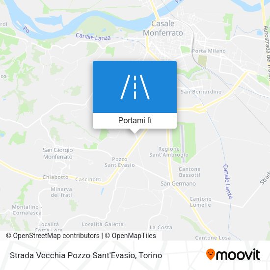 Mappa Strada Vecchia Pozzo Sant'Evasio