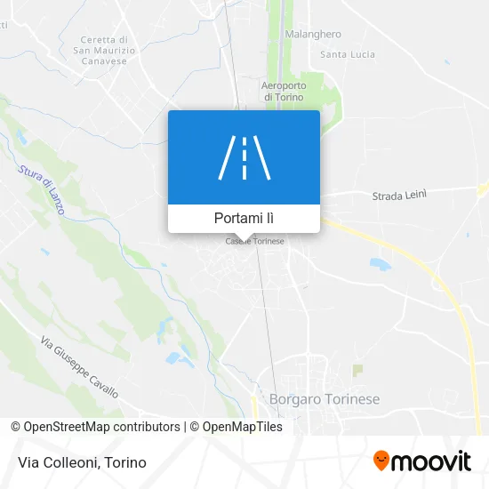 Mappa Via Colleoni