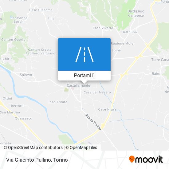 Mappa Via Giacinto Pullino