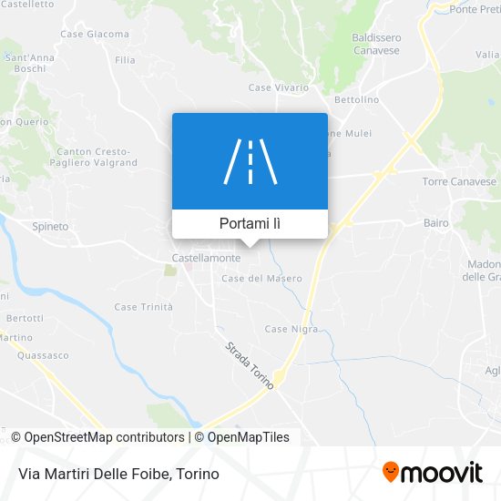 Mappa Via Martiri Delle Foibe
