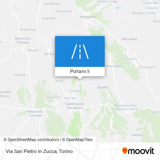 Mappa Via San Pietro In Zucca