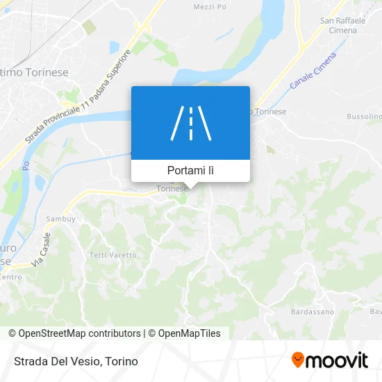 Mappa Strada Del Vesio