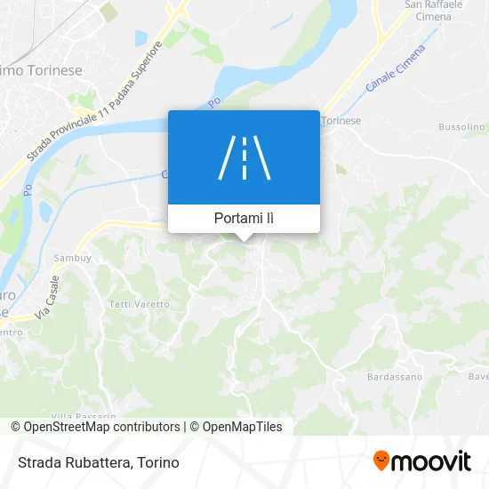 Mappa Strada Rubattera