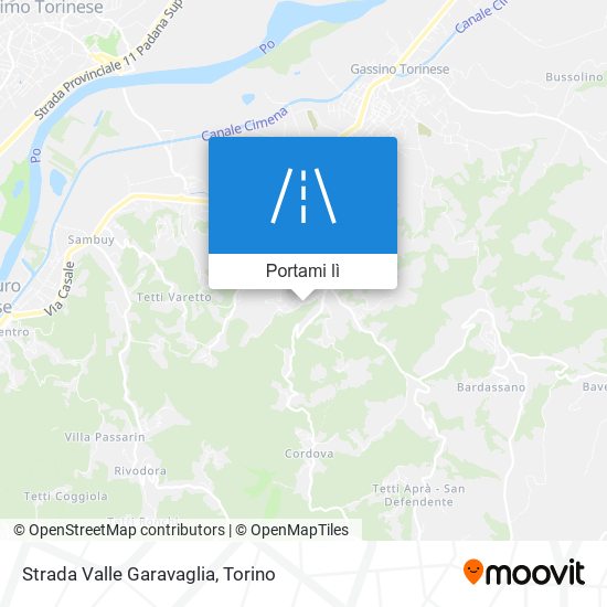 Mappa Strada Valle Garavaglia