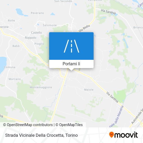 Mappa Strada Vicinale Della Crocetta