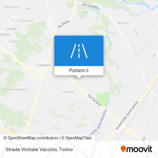 Mappa Strada Vicinale Vaccino
