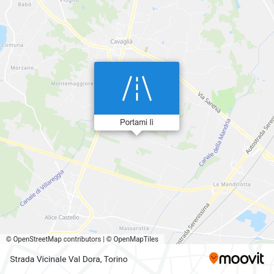 Mappa Strada Vicinale Val Dora