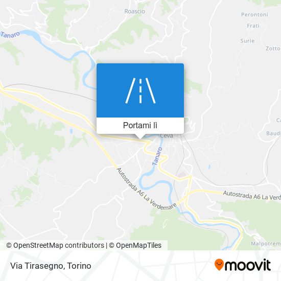 Mappa Via Tirasegno