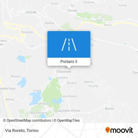 Mappa Via Roreto