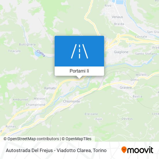 Mappa Autostrada Del Frejus - Viadotto Clarea