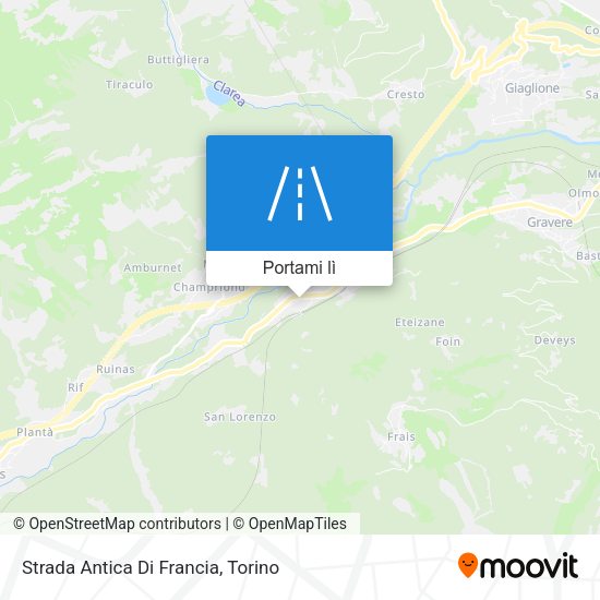 Mappa Strada Antica Di Francia