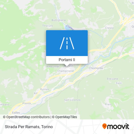 Mappa Strada Per Ramats