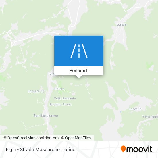 Mappa Figin - Strada Mascarone