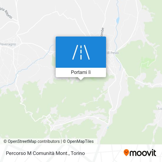 Mappa Percorso M Comunità Mont.