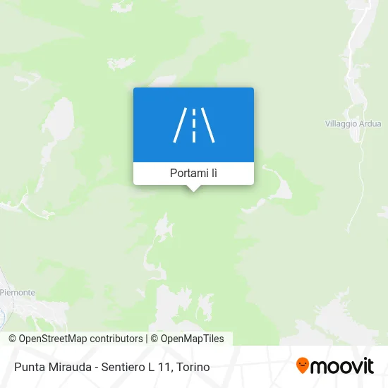 Mappa Punta Mirauda - Sentiero L 11