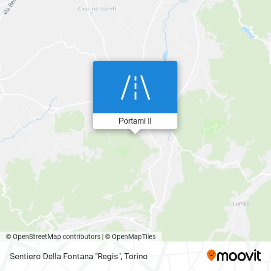 Mappa Sentiero Della Fontana "Regis"