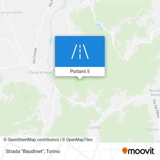 Mappa Strada "Baudinet"