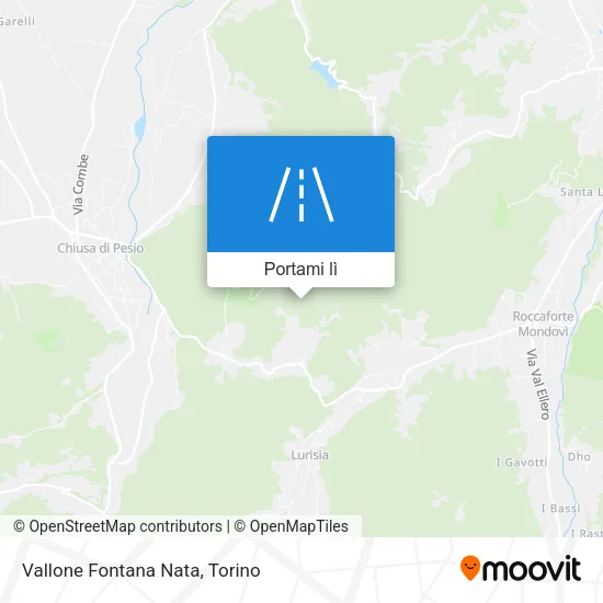 Mappa Vallone Fontana Nata