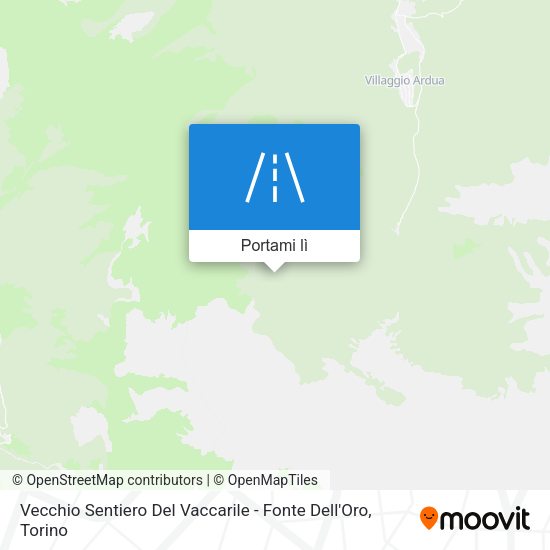 Mappa Vecchio Sentiero Del Vaccarile - Fonte Dell'Oro