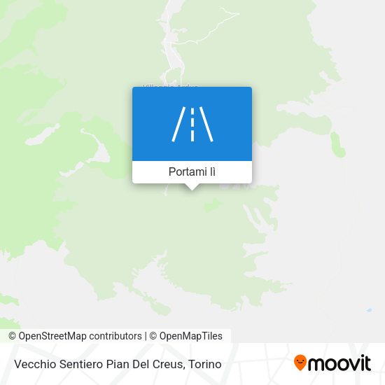 Mappa Vecchio Sentiero Pian Del Creus
